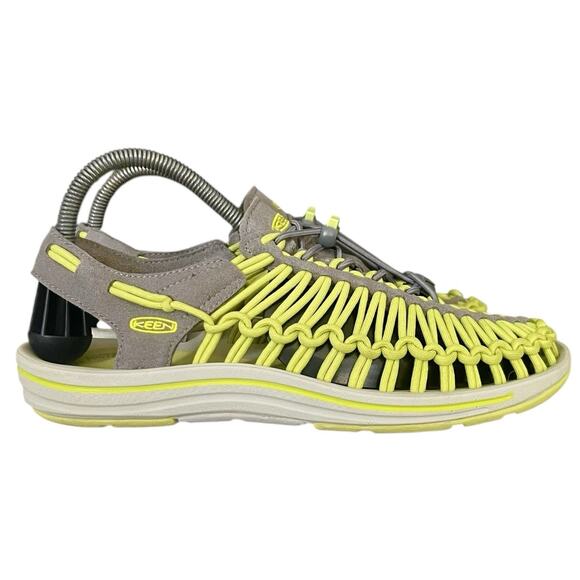 Keen Shoes - KEEN Sandals Women Size 8.5 Uneek Sport Sandals Gargoyle-Bright Chartreuse